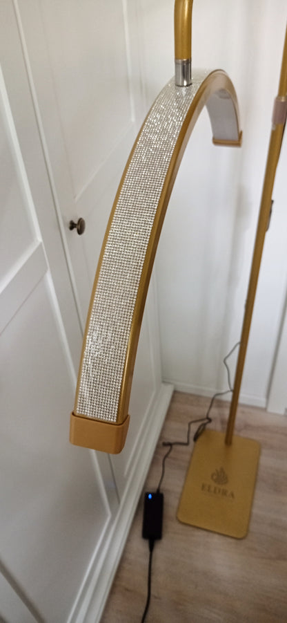 Eldra Half Moon LED lámpa strasszkövekkel